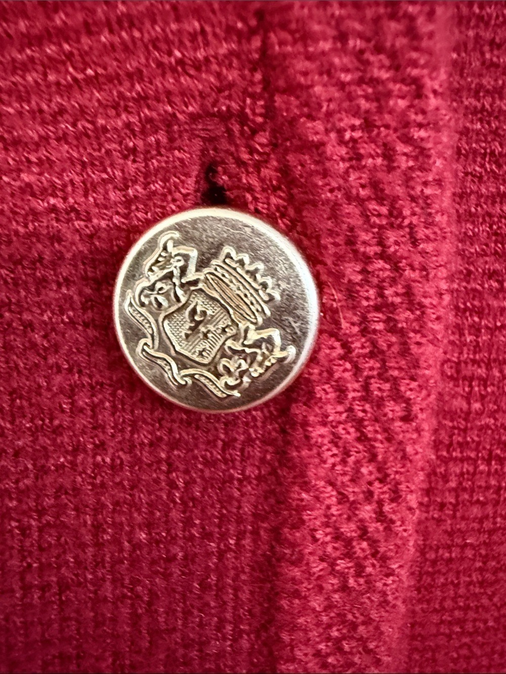 Abercrombie & Fitch Red Button-Front Cardigan - Picture 4 of 6